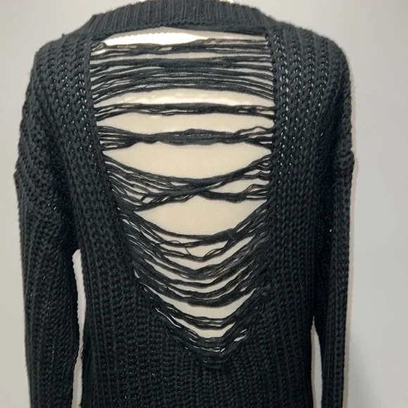 Black Guess tunic sweater, XL - Picture 4 of 10